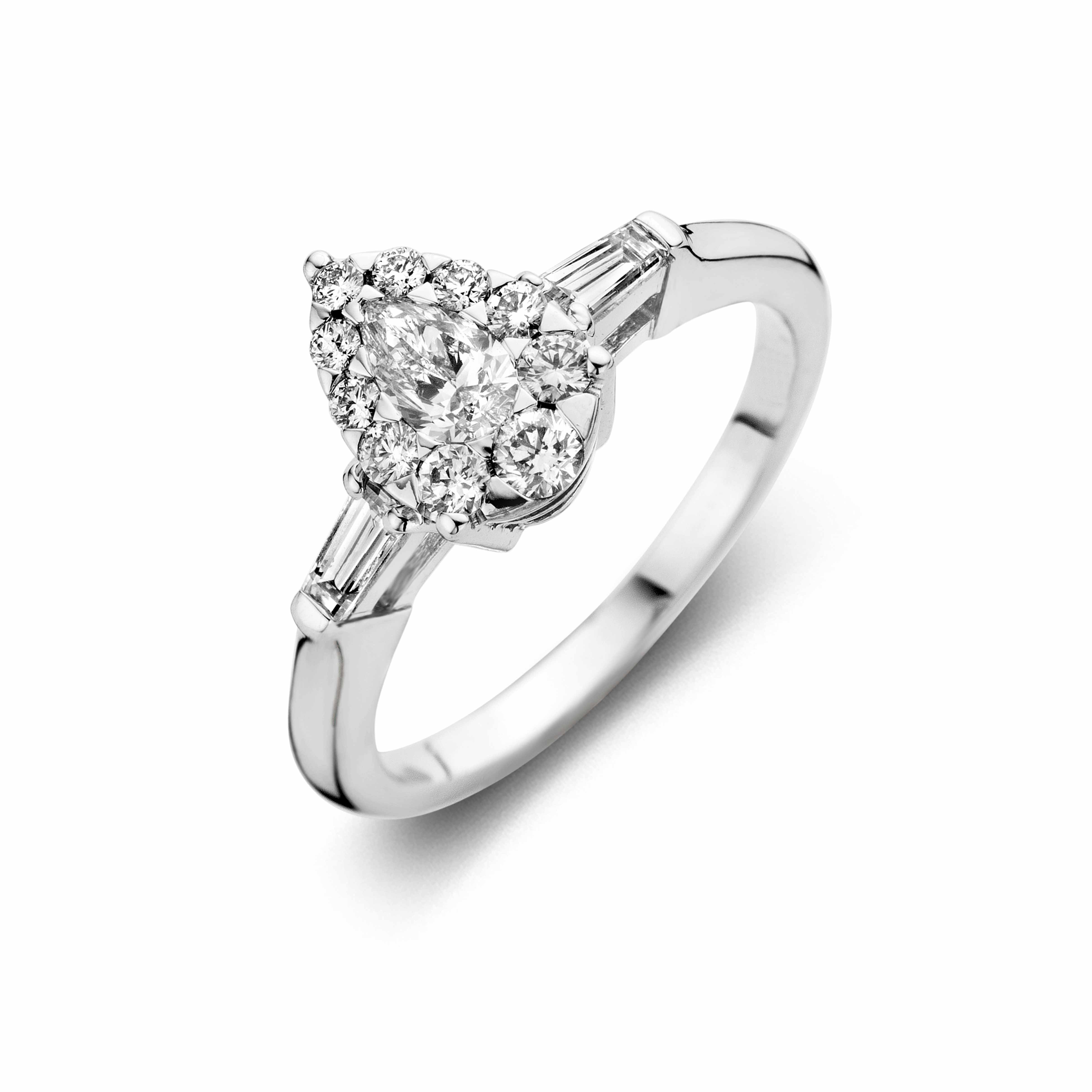 Antonellis - Grace ring pear white