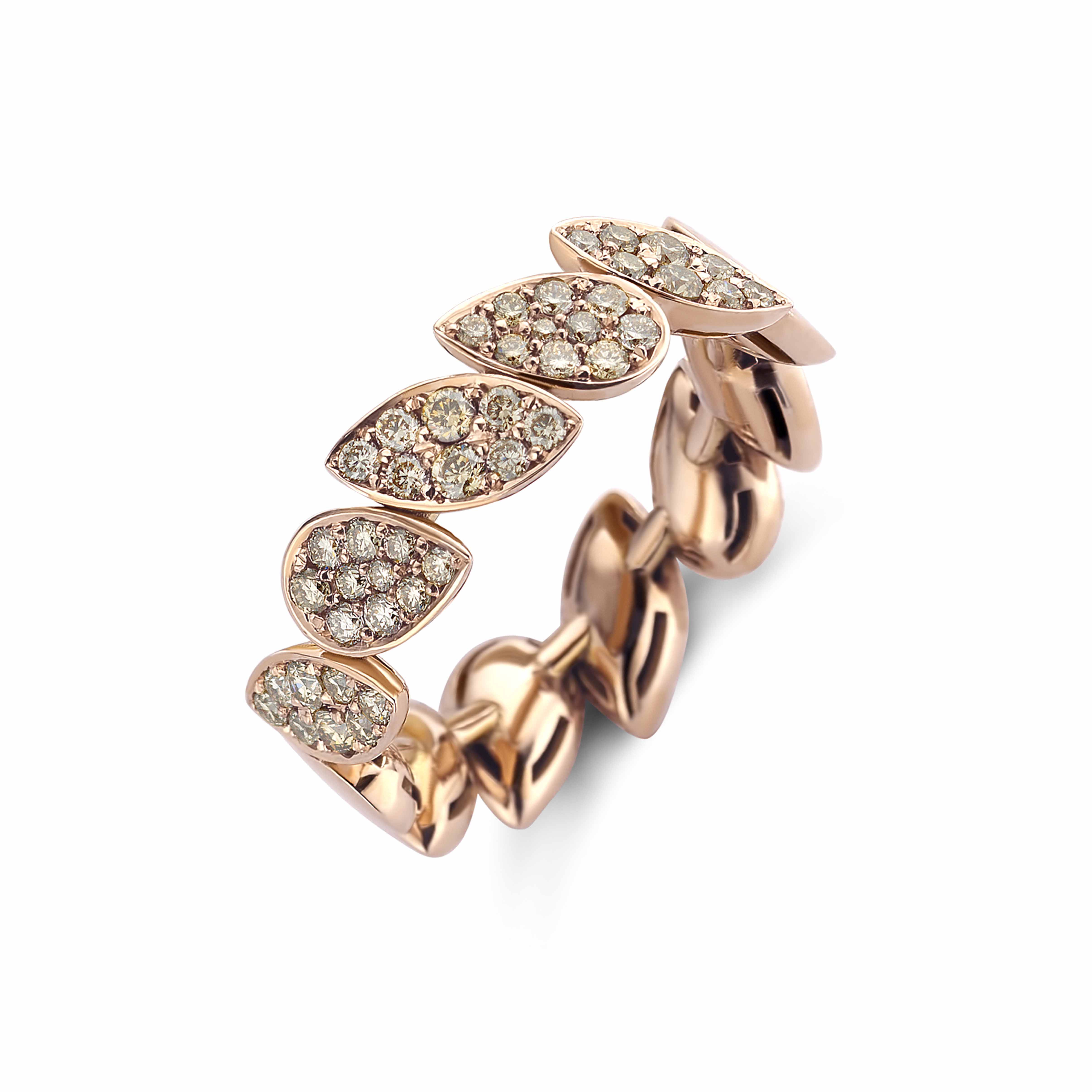 Antonellis - Mambo ring bruine diamant